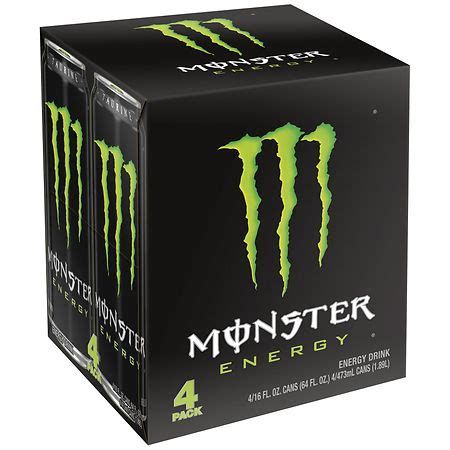 Monster Energy Supplement Drink 16 oz Cans, 4 pk | Walgreens