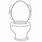 Toilet Coloring Page sketch template