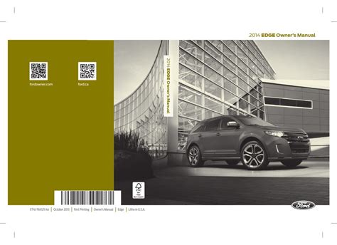 FORD EDGE OWNER'S MANUAL Pdf Download | ManualsLib