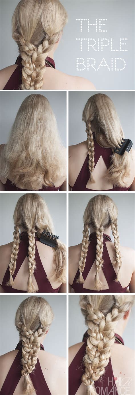 The Triple Braid hairstyle tutorial - Hair Romance