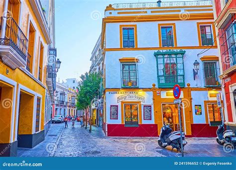 Evening in Casco Antiguo, on Sept 29 in Seville, Spain Editorial ...