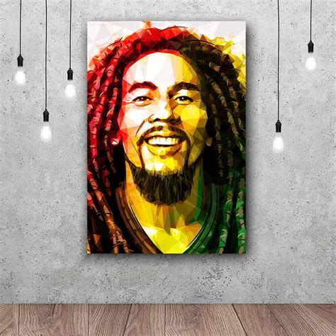 Bob Marley Art Silk Fabric Poster Wall 12x18 24x36inch with Free ...