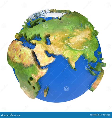 Earth Planet. The Earth Texture Of This Image Furnished By NASA Stock Illustration - Image: 50326256