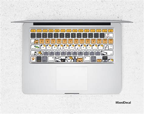 Happy Cat Keyboard Stickers Laptop Keyboard Cover Vinyl | Etsy