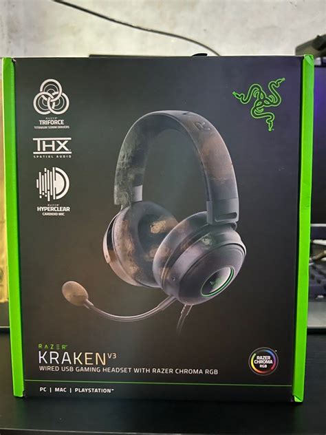 Razer Kraken V3 with Razer Chroma RGB, Audio, Headphones & Headsets on Carousell