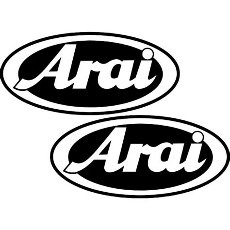 2x Arai Logo V2 Racing Sticker Decal Decal Stickers - DecalsHouse