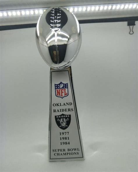 Oakland Raiders Super Bowl Championship VINCE LOMBARDI Trophy 24cm Nice ...