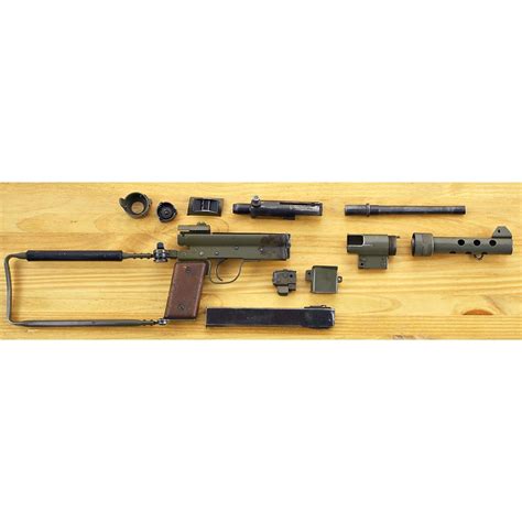 Karl Gustav M45 Submachine Gun Parts Kit, Blue - Green Finish - 142196, Replica Firearms at ...