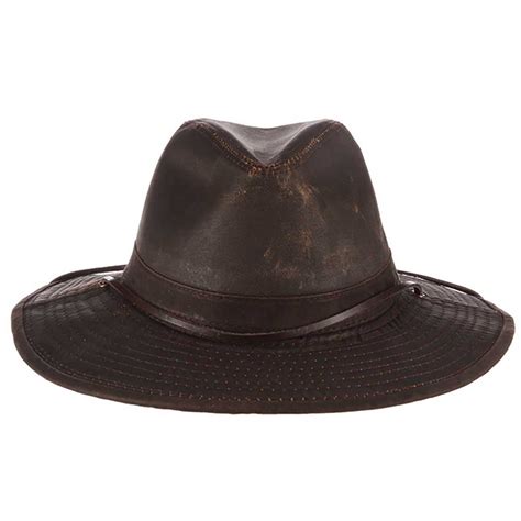 Weathered Cotton Safari Hat with Chin Strap - DPC Headwear ...