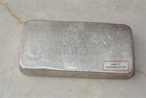 Vintage Hand Poured Silvertowne 10 Ounce. 999 Silver Bullion Bar 10 Oz ...