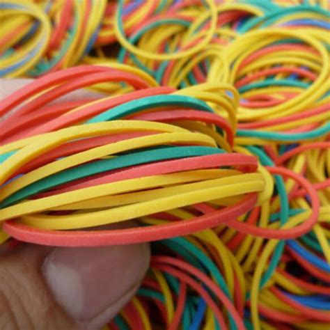 500 pcs/Pack Mixed Color Rubber Bands Colorful Diameter 40mm Rubber ...