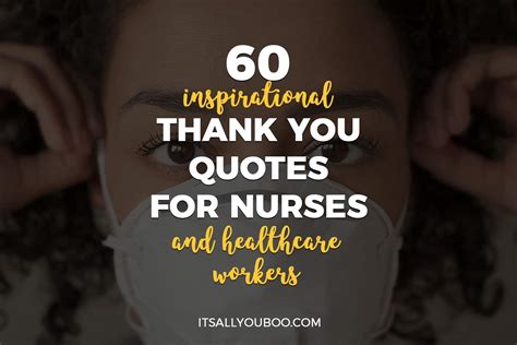 60 Inspirational Thank You Quotes for Nurses and Healthcare Workers