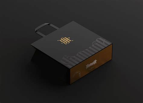 Free Luxury Black Shopping Bag Logo Mockup PSD - Good Mockups