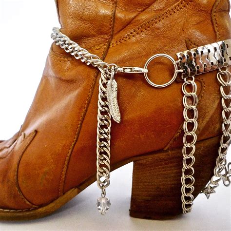 Check out these statement boot chains at www.bootbooti.etsy.com | Boot bracelet, Boot jewelry ...