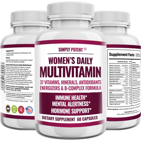 Daily Multivitamins for Women - 37 Vitamins & Minerals | Simply Potent