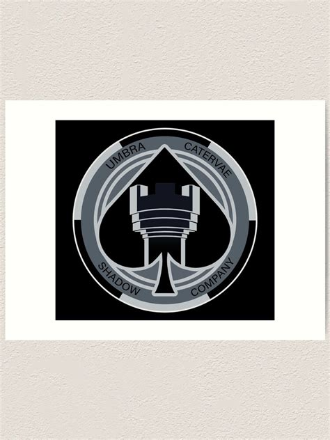 "Shadow Company Logo" Art Print for Sale by AURR | Redbubble