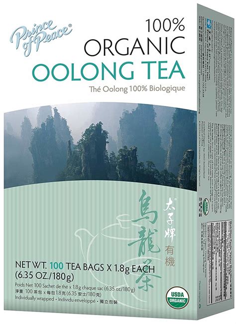 Organic Oolong Tea, 100 Tea Bags | PipingRock Health Products