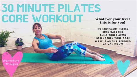 30 Minute Pilates Core Workout- Full Body Session for all Levels. No Equipment Needed #stayhome ...