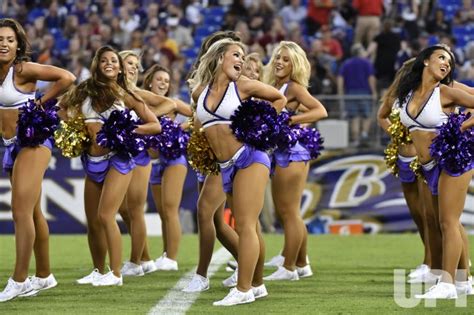 Photo: Ravens cheerleaders perform against Redskins during a preseason ...