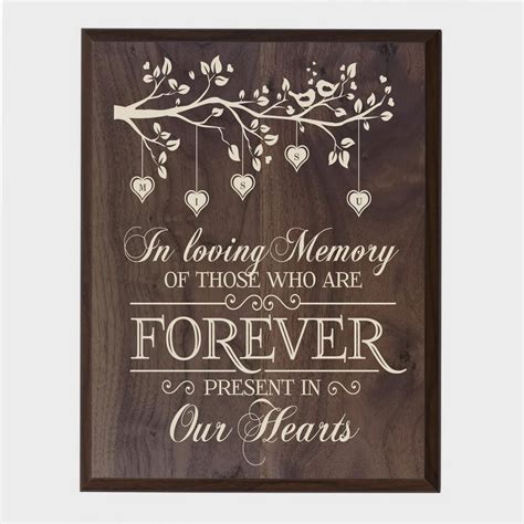 LifeSong Milestones Memorial Sympathy Plaque - In Loving Memory (tree ...