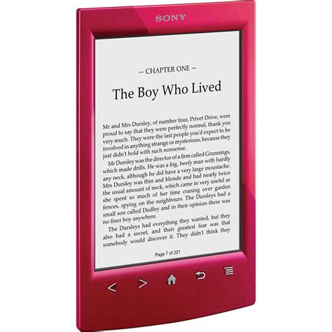 Sony PRS-T2 eReader (Red) PRST2RC B&H Photo Video