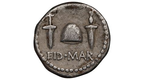 Rare 'Ides of March' dagger coin minted by Brutus…