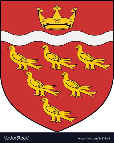 Coat of arms of East Sussex is a county in South East England. Vector ...