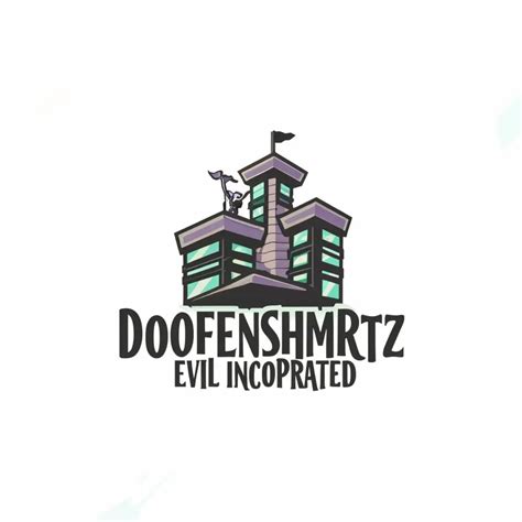 LOGO Design For Doofenshmirtz Evil Incorporated Minimalistic Purple and Green Platypus ...