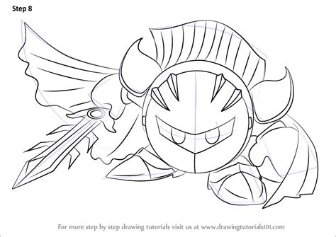 Learn How to Draw Meta Knight from Super Smash Bros (Super Smash Bros ...