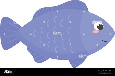 purple fish cartoon isolated icon Stock Vector Image & Art - Alamy