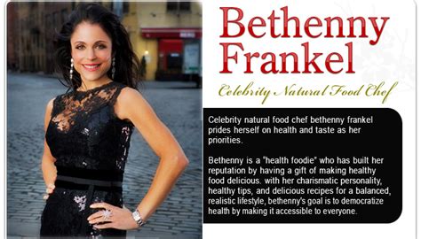 Bethenny Frankel Chef Profile - CookEatShare