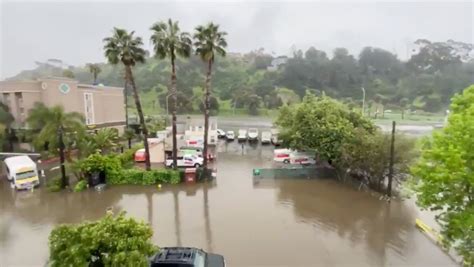 Flooding triggers evacuations at Mission Valley hotel | FOX 5 San Diego