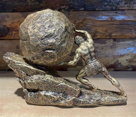 Sisyphus Sculpture Greek Mythology Sisyphus Statue | Etsy