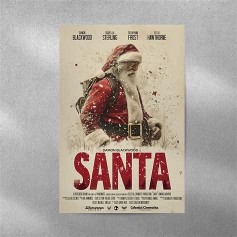 Movie Poster santa DIGITAL DOWNLOAD A3 Posters - Etsy