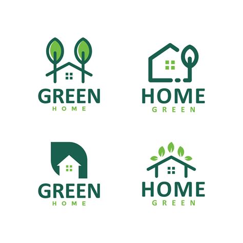 Home green bundle logo 10839359 Vector Art at Vecteezy