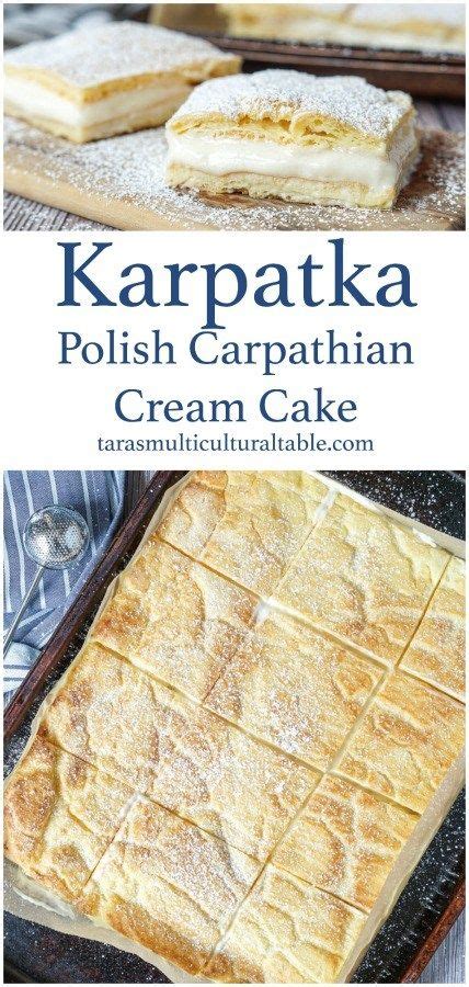 Karpatka (Polish Carpathian Cream Cake) - Tara's Multicultural Table #recipe #Karpatka #Poland # ...