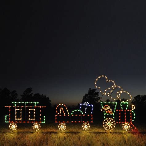 Animated Christmas Train Yard Decoration