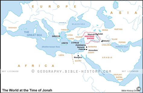 The Geography Of Jonah Map