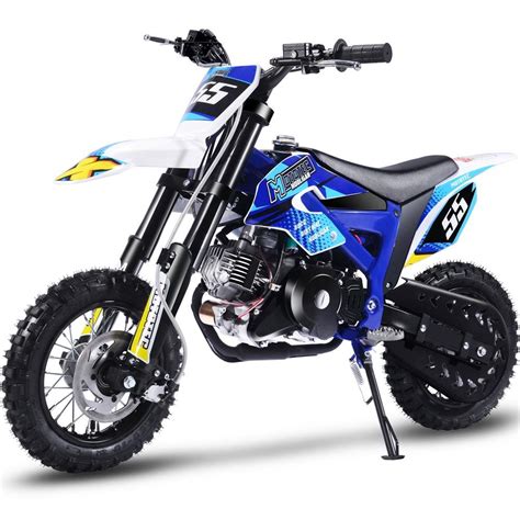 Moto Tec Hooligan 60cc 4 Stroke Kids Gas Dirt Bike - Blue