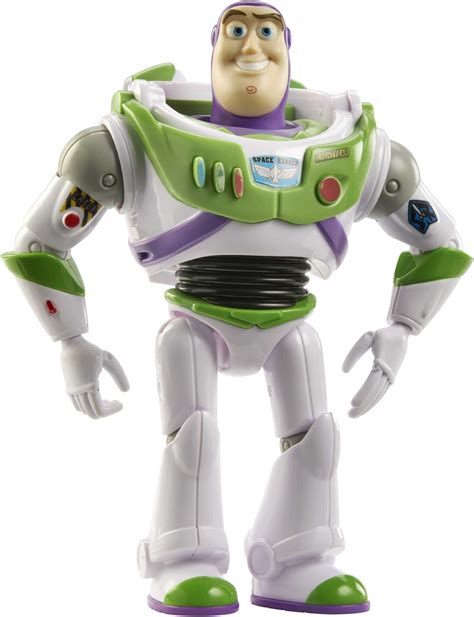 Amazon.com: Mattel Disney Pixar Toy Story Action Figure, Posable Buzz Lightyear in Signature ...