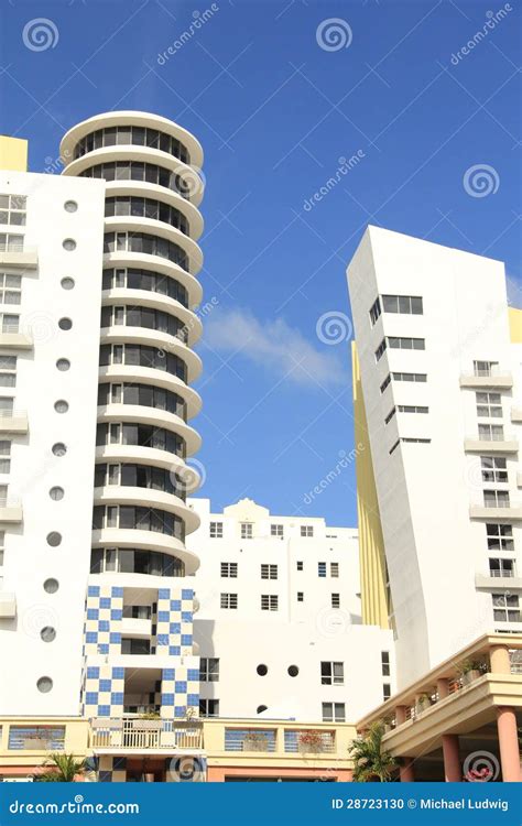 Art Deco South Beach Miami stock photo. Image of south - 28723130