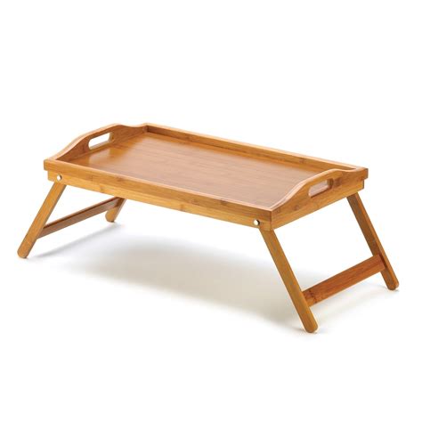 Wooden Tray For Breakfast In Bed, Serving Tray With Legs, Bamboo - Walmart.com - Walmart.com