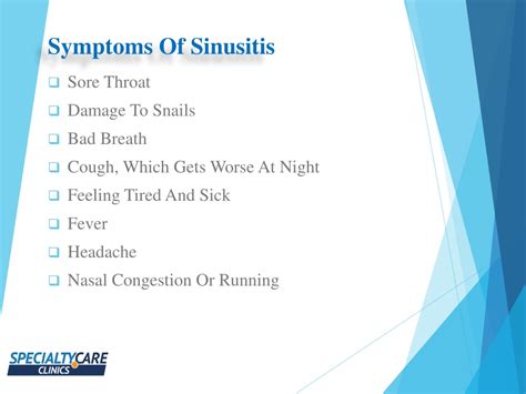 PPT - Sinusitis - Types, Symptoms and Treatment PowerPoint Presentation ...