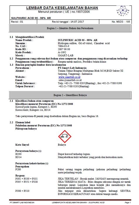 Material Safety Data Sheet - Konsultan dan Jasa Skripsi & Tesis