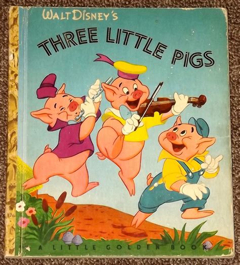 Walt Disney's Three Little Pigs Little Golden by mainelykidsbooks