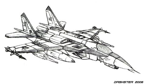 Sketch Of F 16 Jet Coloring Pages