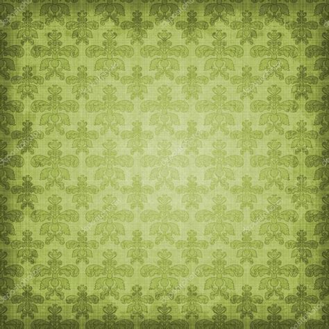 Shaded Green Damask Background Wallpaper — Stock Photo #9066312