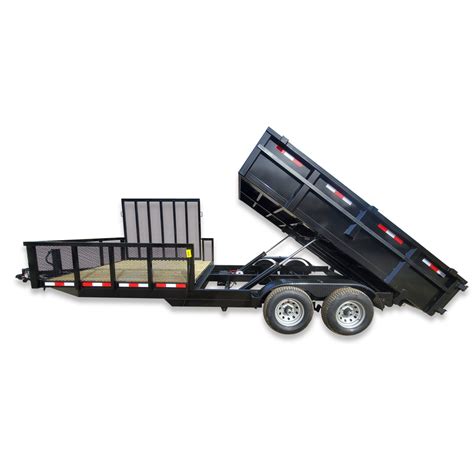 7' x 20' Hybrid Dump Utility Trailer with 2 Ft Sides - Gorilla Trailer