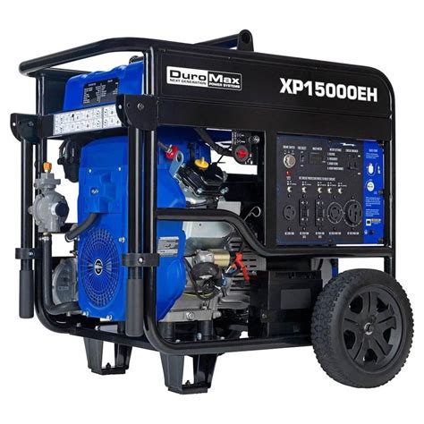 DuroMax XP15000EH 15000-Watt 713cc V-Twin Electric Start Dual Fuel ...