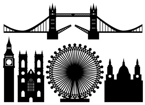 Skyline clipart landmark london, Skyline landmark london Transparent ...